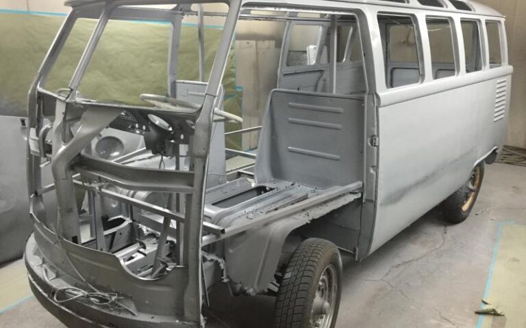 1963 Volkswagen 23 Window Bus Green restoration p 1 u 1-2