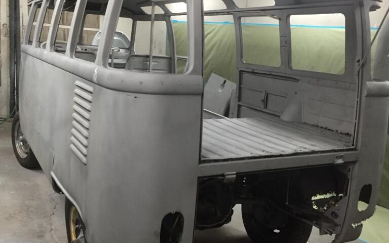 1963 Volkswagen 23 Window Bus Green restoration p 1 u 1-5