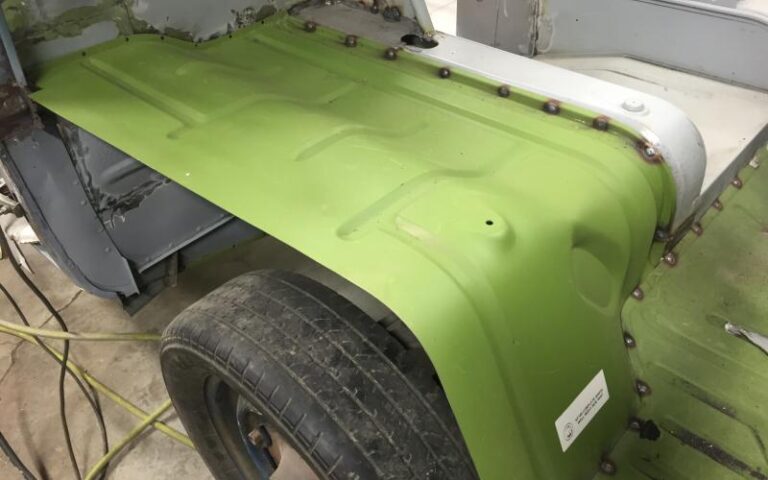 1963 Volkswagen 23 Window Bus Green restoration p 1 u 2-4
