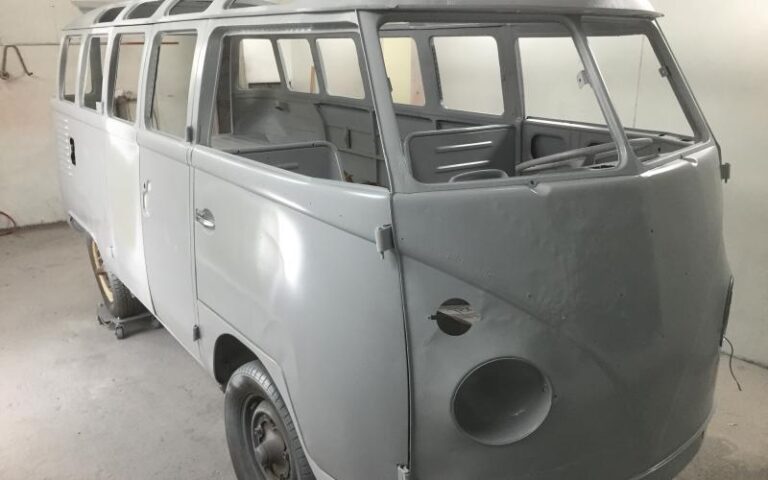 1963 Volkswagen 23 Window Bus Green restoration p 1 u 4-1