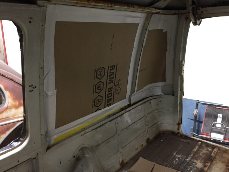 so-42 vw camper bus restoration misc rust repair and prep for media blast silver lining auto restoration