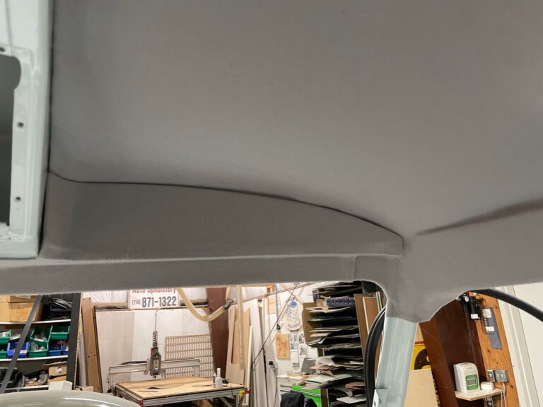 1963 23 window deluxe vw bus upholstery starts silver lining auto restoration