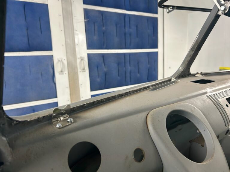 1963 ez camper vw bus restoration in primer silver lining auto restoration oregon