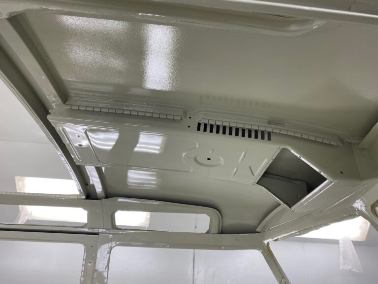 1963 23 window mouse grey deluxe interior in paint silver lining auto restoration oregon