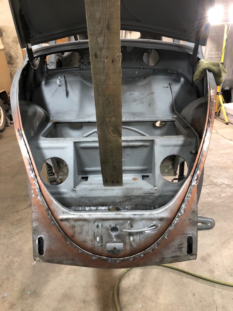 1955 beetle std front apron replacement silver lining auto restoration oregon