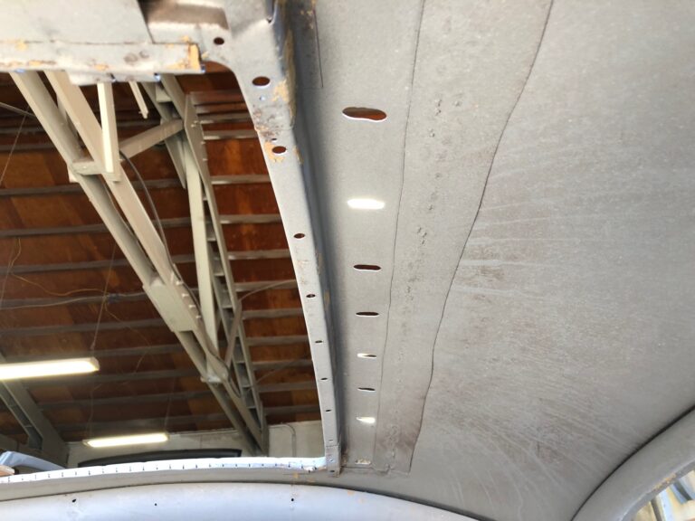 1965 vw ragtop beetle ragtop section repair silver lining auto restoration oregon